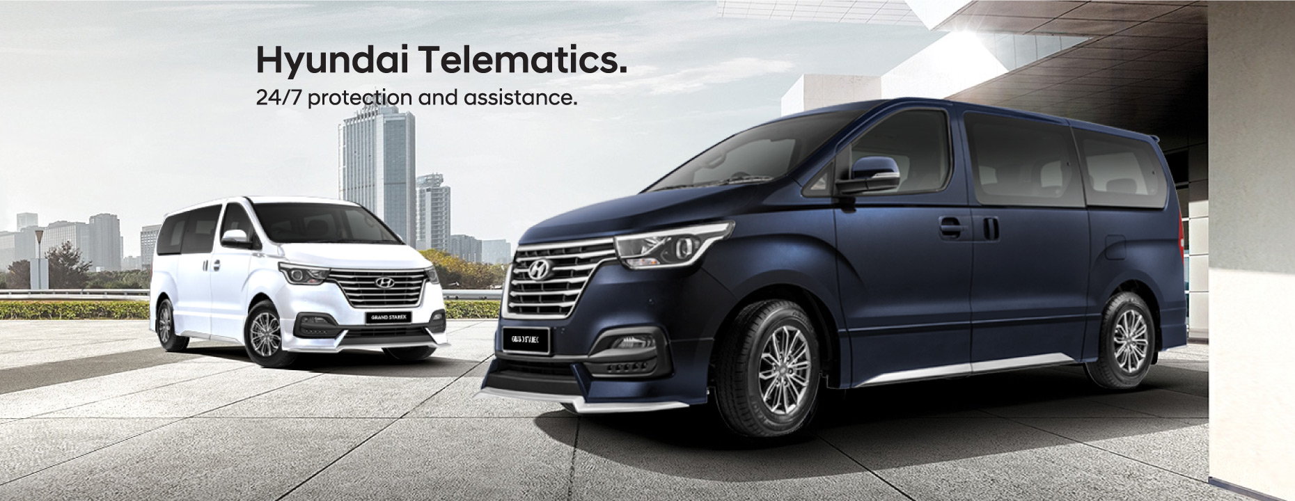 Hyundai Telematics - 24/7 protection and assistance. eCall - automatic Accident Detection | Manual eCall : Emergency Assistance | bCall : Breakdown Assistance. | Service Assist | Mobile App - Connected Security Features | Stolen Vehicle Tracking