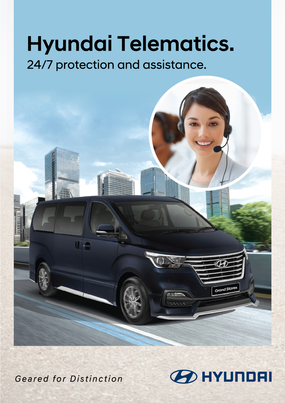 01 - Hyundai Telematics - 24/7 protection and assistance. eCall - automatic Accident Detection | Manual eCall : Emergency Assistance | bCall : Breakdown Assistance. | Service Assist | Mobile App - Connected Security Features | Stolen Vehicle Tracking