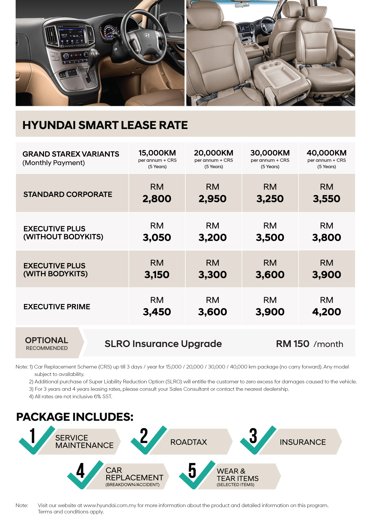 Hyundai Smart Lease - Grand Starex | Drive with peace of mind. In Collaboration with Sime Darby Rent a Car (Hertz International Licensee)