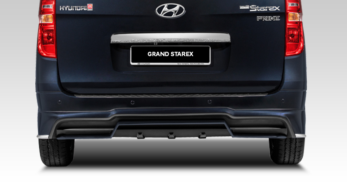 Hyundai Grand Starex Exterior - Rear & new side bodykit