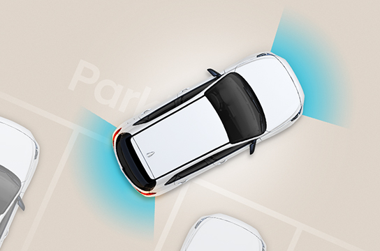 Rear and front parking assist